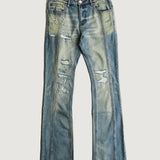 Chip Flare Denim (Light Blue)