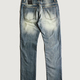Enamel Studded Straight Denim (Indigo)