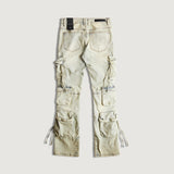Hawk Flare Cargo Denim (Acid Sand)