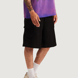 General Cargo Denim Shorts (Black)