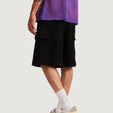 General Cargo Denim Shorts (Black)