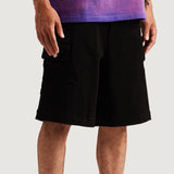 General Cargo Denim Shorts (Black)
