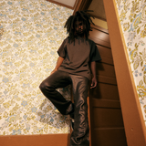 Mills Flare Denim (Black Wax)