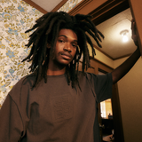 E Logo Tee (Washed Black)